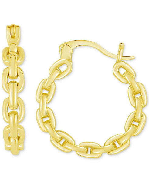 Polished Chain Link Small Hoop Earrings, 3/4", Created by Macy's