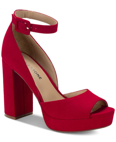 Women's Reemaa Peep Toe Block Heel Platform Sandals, Created for Macy's