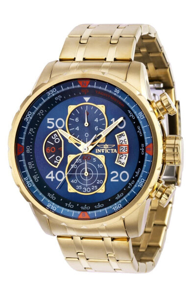 Часы Invicta Men's Aviator 48mm Stainless Steel Gold