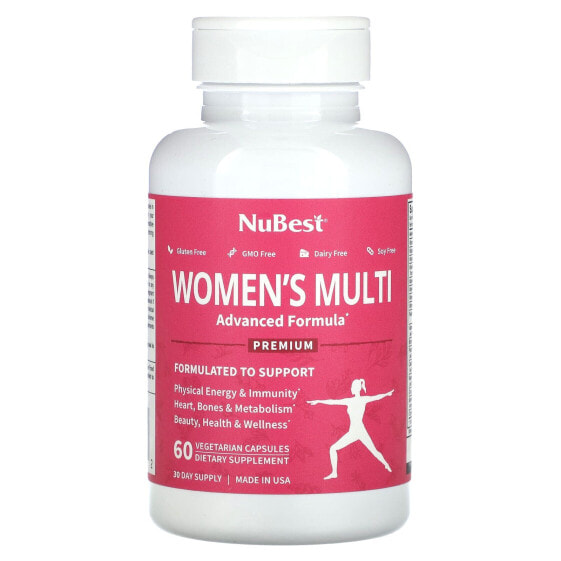 Витаминно-минеральный комплекс NuBest Premium Women's Multi, 60 капсул (вегетарианских)