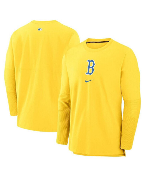 Ветровка Nike мужская Gold Boston Red Sox Authentic Collection City Connect Player Tri-Blend Performance
