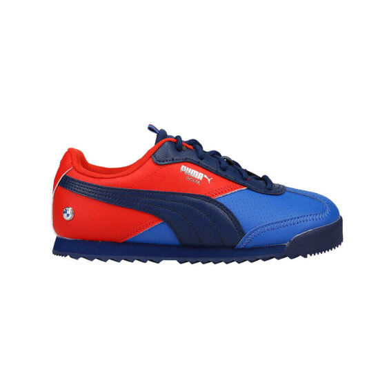 Puma Bmw Mms Roma Via Lace Up Sneaker Youth Boys Blue Sneakers Casual Shoes 3072