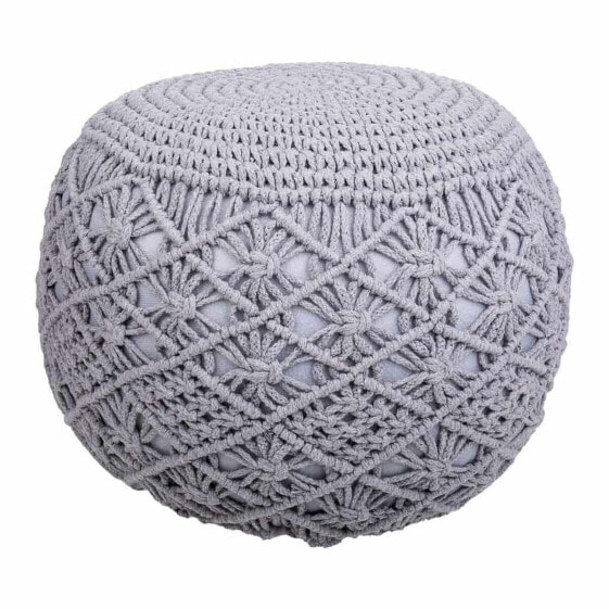 Pouffe Alexandra House Living Light grey polystyrene 45 x 40 x 45 cm