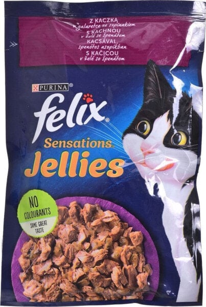 Влажный корм для кошек Felix, кусочки с уткой, 85 г