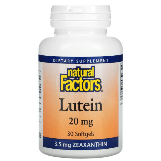 БАД Лютеин Natural Factors, 20 мг, 120 капсул