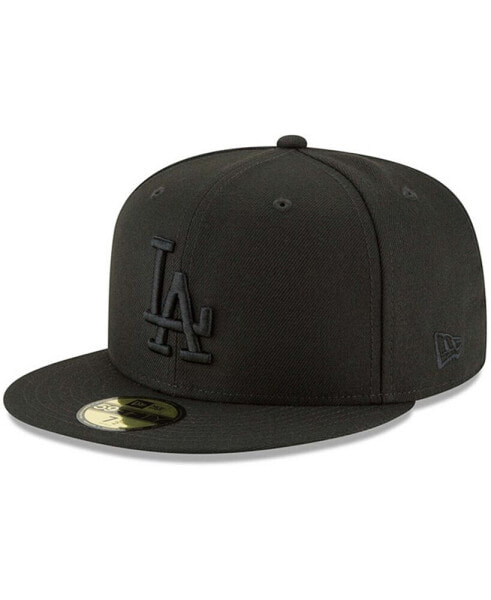 Men's Black Los Angeles Dodgers Primary Logo Basic 59FIFTY Fitted Hat
