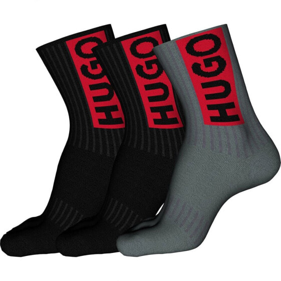 HUGO Qs Logo Design 10253529 socks 3 pairs