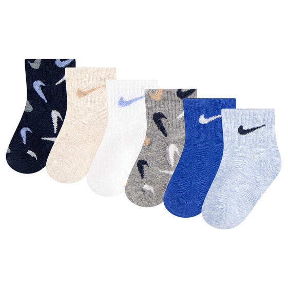 Носки для детей Nike Swooshfetti на щиколотку 6 пар