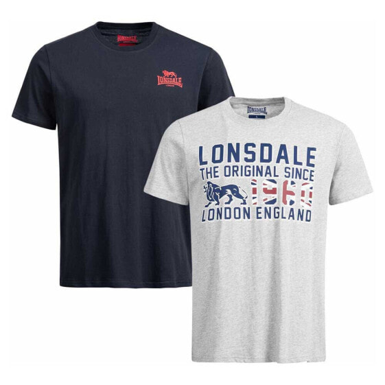 LONSDALE Kettering short sleeve T-shirt 2 units