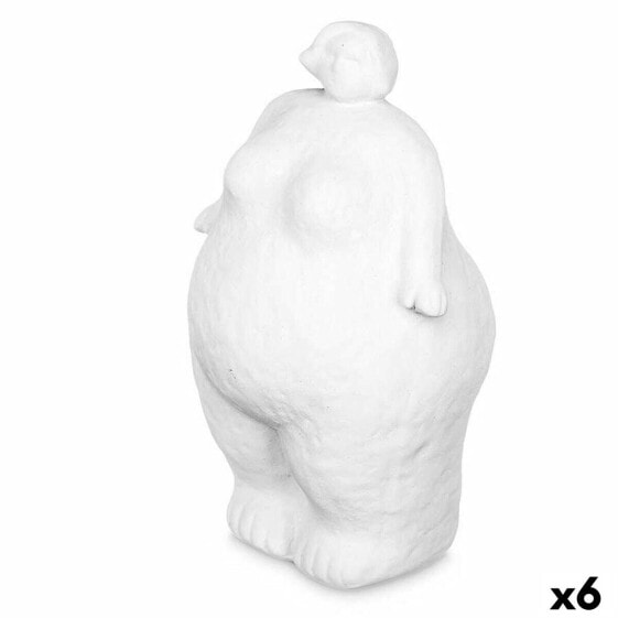 Декоративная фигура Белый Dolomite 14 x 25 x 11 cm (6 штук) Женщина постоянный