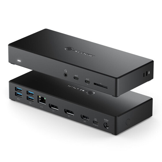 Alogic USB-C Triple Display DP Alt. Mode Docking Station – MA3 with 100W Power Delivery - 2 x DP and 1 x HDMI with up to 4K 60Hz Support - Wired - USB 3.2 Gen 1 (3.1 Gen 1) Type-C - 100 W - 1000 Mbit/s - Black - SD - SDHC - SDXC