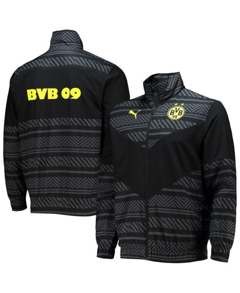 Men's Black Borussia Dortmund 2022/23 Pre-Match Full-Zip Jacket