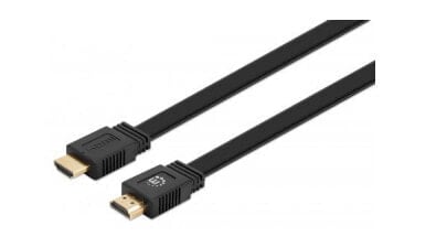 Manhattan 355643 - 10 m - HDMI Type A (Standard) - HDMI Type A (Standard) - Audio Return Channel (ARC) - Black