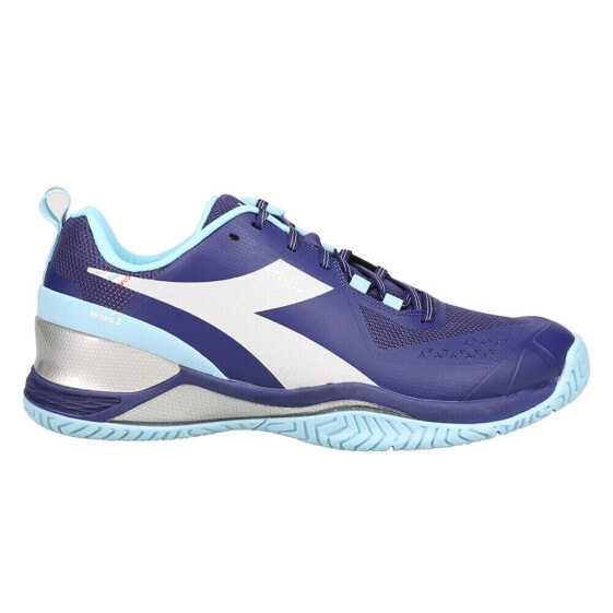 Diadora Blushield Torneo 2 Ag Tennis Womens Blue Sneakers Athletic Shoes 179503