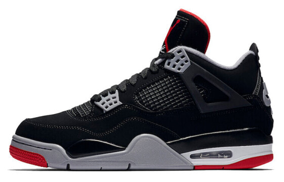 Кроссовки унисекс Nike Air Jordan 4 Retro Bred (2019) (Черный)