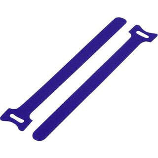 Кабельные хомуты на липучке Conrad - фиолетовые 12,5 см - 12 мм