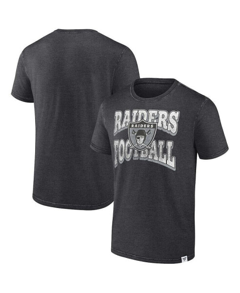Men's Heather Charcoal Las Vegas Raiders Force Out T-shirt