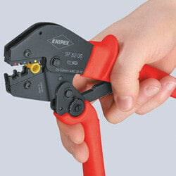 Инструмент для работы с кабелем Knipex 97 52 05 Crimpzange Unisolierte offene Steckverbinder 0.5 bis 6 mm²