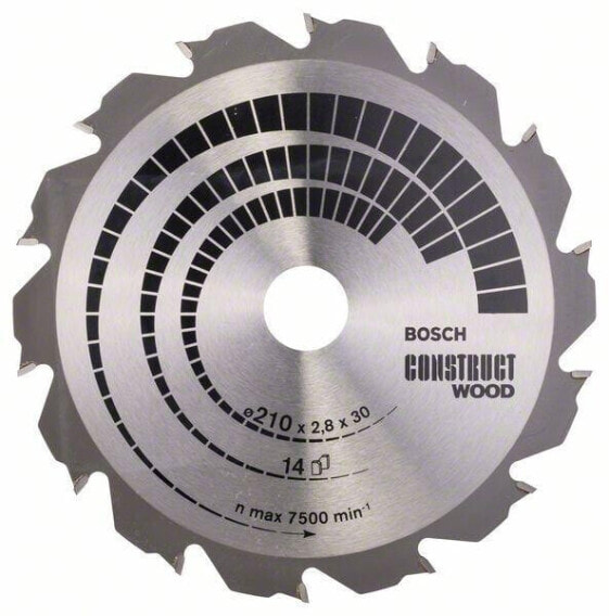 Bosch Kreissägeblatt Construct Wood 210 x 30 x 2,8 mm; 14