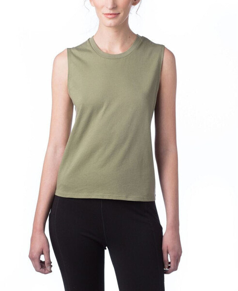 Women's Go-To Cropped Muscle Tank Top