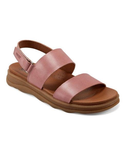 Women's Leah Round Toe Strappy Casual Flat Sandals