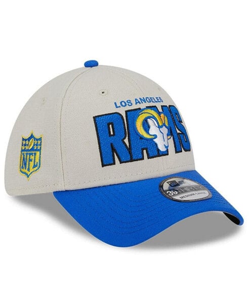 Men's Stone, Royal Los Angeles Rams 2023 NFL Draft 39THIRTY Flex Hat