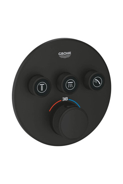 Grohtherm Smartcontrol Üç Yönlü Ankastre Termostatik Duş Bataryası Phantom Black - 29508KF0