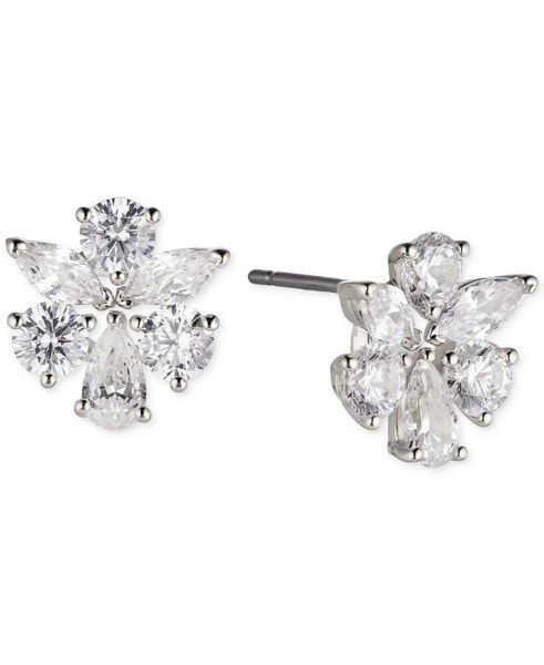 Silver-Tone Crystal Cluster Stud Earrings, Created for Macy's