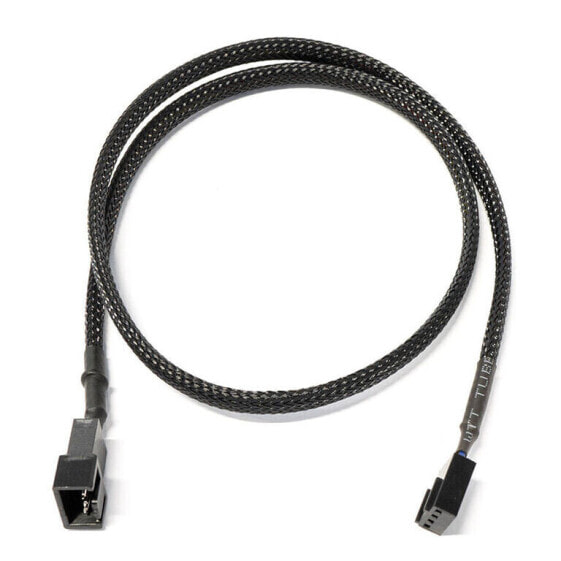 Watercool 4-Pin PWM Verlängerung, schwarz - 60cm