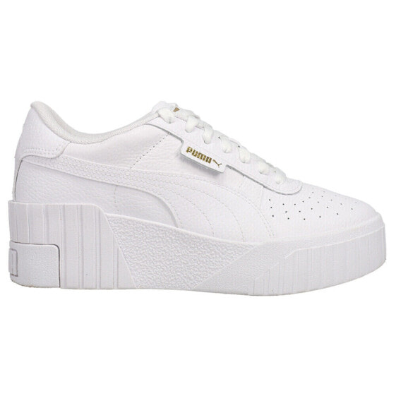 Puma Cali Platform Wedge Womens White Sneakers Casual Shoes 37343801