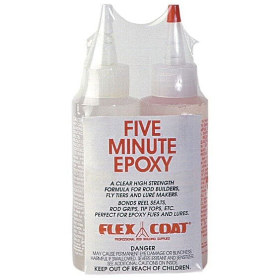 Flex Coat 8 OZ 5 Minute Rod Building Epoxy Glue Q8 -Free Shipping