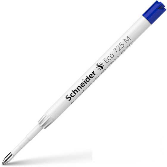 Schneider Schreibgeräte Eco 725 - Blue - Medium - White - Stainless steel - G2 - Ballpoint pen
