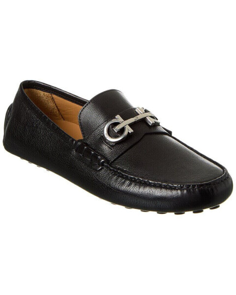 Ferragamo Grazioso Leather Loafer Men's Black 7 Eee