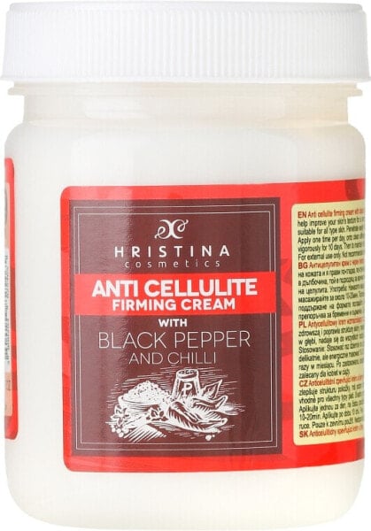 Anti-Cellulite Körpercreme mit schwarzem Pfeffer und Chili