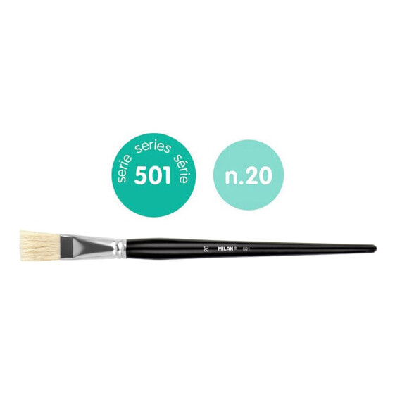 MILAN Flat ChungkinGr Bristle Paintbrush Series 501 No. 20