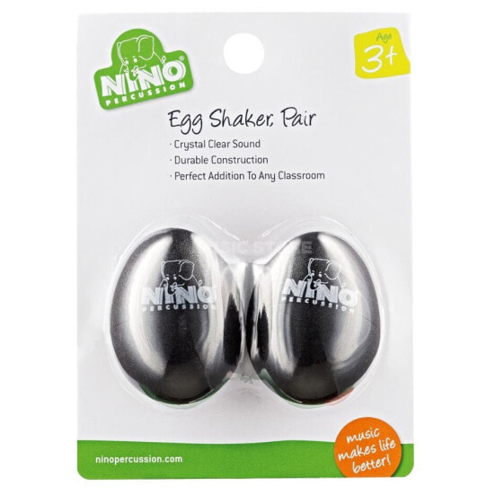 Meinl Egg Shaker Set NINO540BK-2, Black, 2 pcs