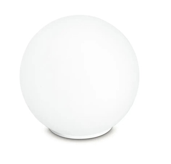 Настольная офисная лампа MeineWunschleuchte LED Glasskugel Weiß Ø20cm