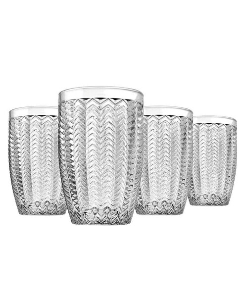 Carson Modern Vintage Highball Glasses, Set of Four