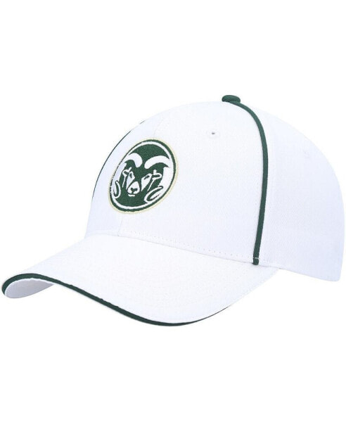 Men's White Colorado State Rams Take Your Time Snapback Hat