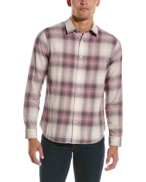 Vince Redondo Plaid Shirt Men's Maroon S