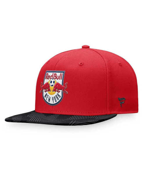 Men's Red New York Red Bulls Iconic Defender Snapback Hat