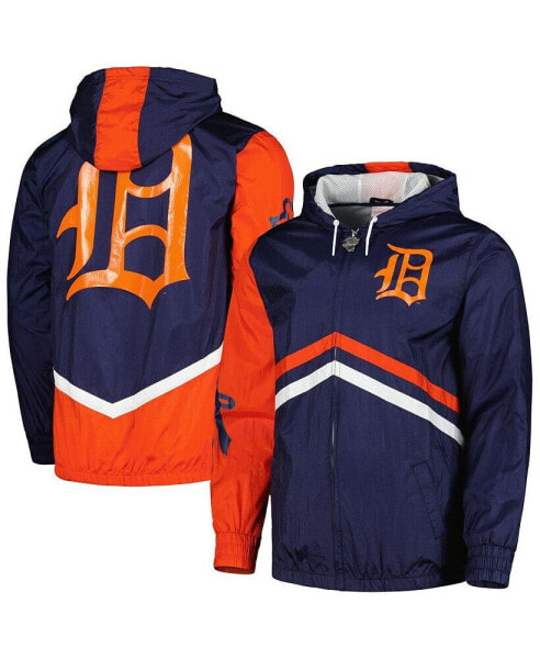 Men's Navy Detroit Tigers Undeniable Full-Zip Hoodie Windbreaker Jacket