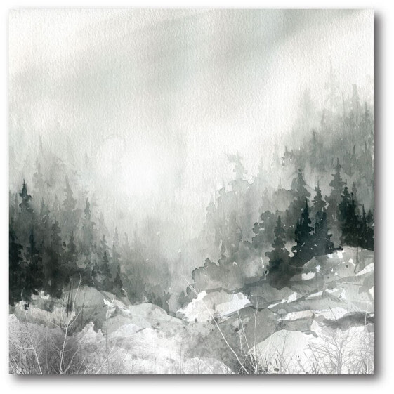 Dusk On The Mountain Gallery-Wrapped Canvas Wall Art - 16" x 16"