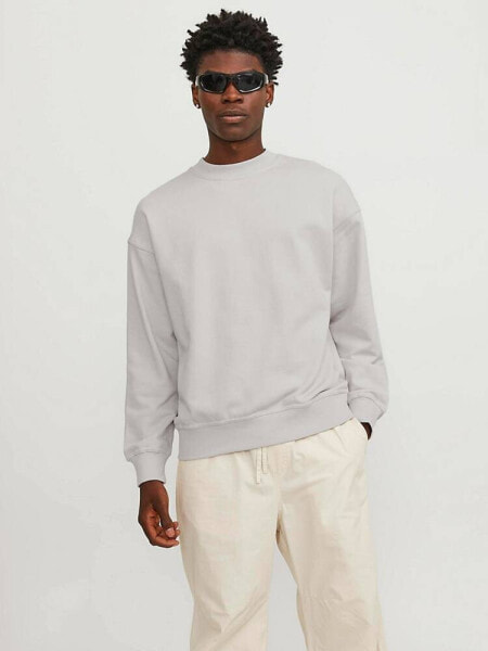 Jack & Jones oversized crew neck sweat in beige 