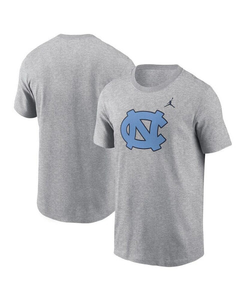 Men's Heather Gray North Carolina Tar Heels Primetime Evergreen Logo T-Shirt