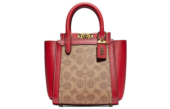 Сумка COACH Troupe 16 Classic Tote Red/Brown
