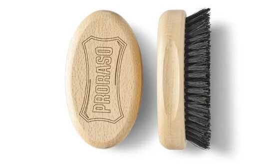 Large wooden beard brush