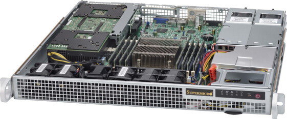 Supermicro SuperChassis 514-R407W - Rack - Server - Grey - 1U - 400 W - 100 - 240 V