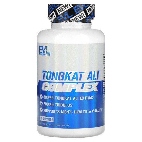 Биодобавка Tongkat Ali Complex Evlution Nutrition 800 мг, 60 вегетарианских капсул (400 мг на капсулу)