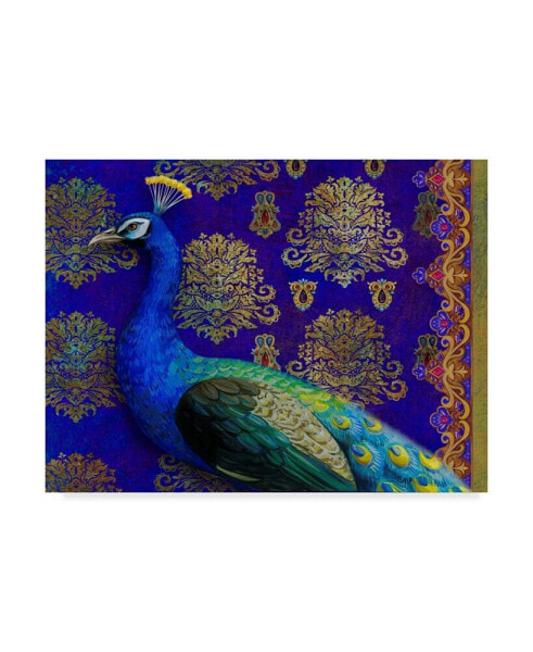 Maria Rytova 'Indian Peacock' Canvas Art - 35" x 47"